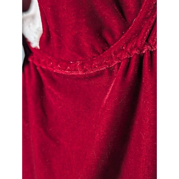 Boudoir Collection Mrs Claus Babydoll Nightie Pajamas Large Velvet Red Christmas - Picture 9 of 9